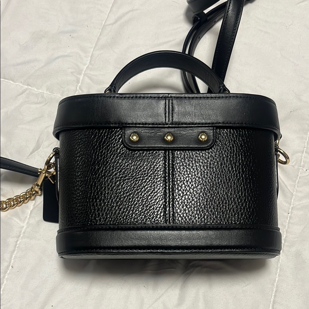 LIKE NEW - Coach Black Leather Crossbody Bag - Picture 3 of 6